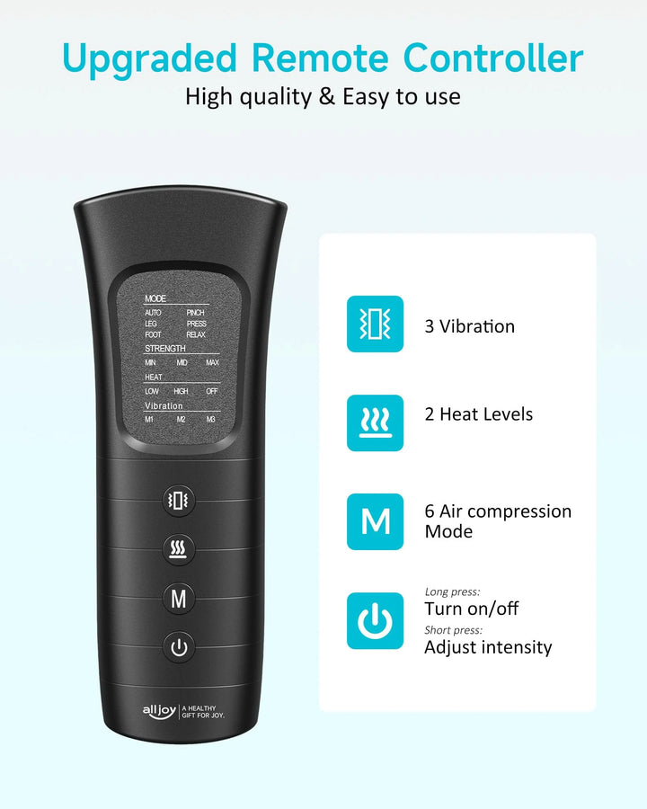 Revitalize Your Legs with the ALLJOY Leg Compression Boots Massager – Soothing Heat & Air Compression for Ultimate Pain Relief