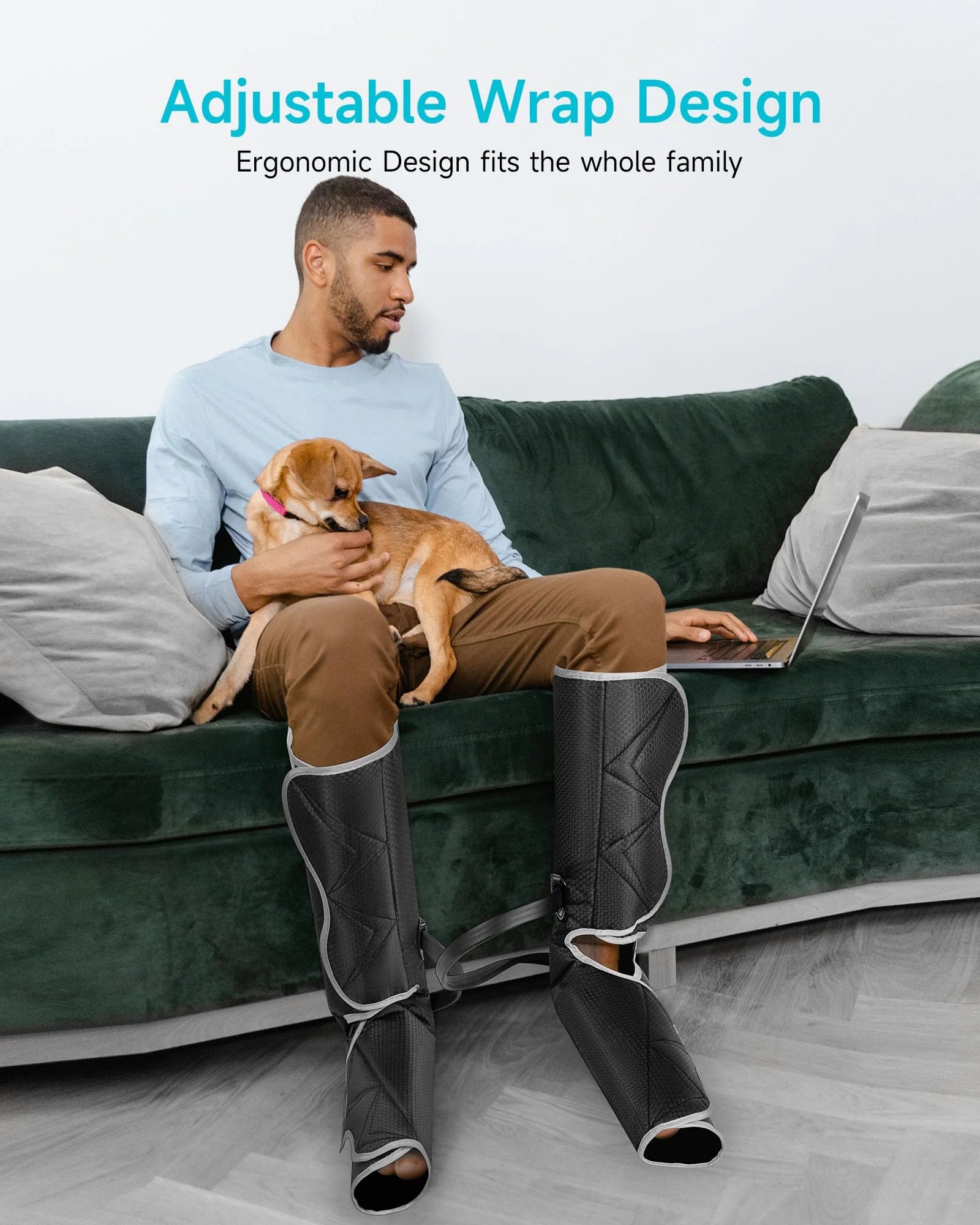 Revitalize Your Legs with the ALLJOY Leg Compression Boots Massager – Soothing Heat & Air Compression for Ultimate Pain Relief